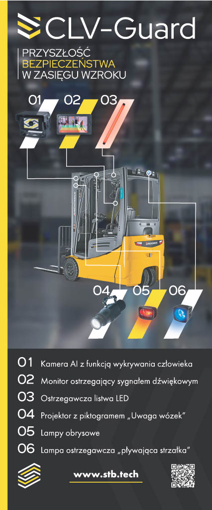 CLV-AntiCollision to system antykolizyjny do wózków widłowych